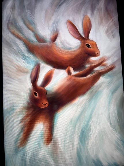 Flying Bunnies | Art Print