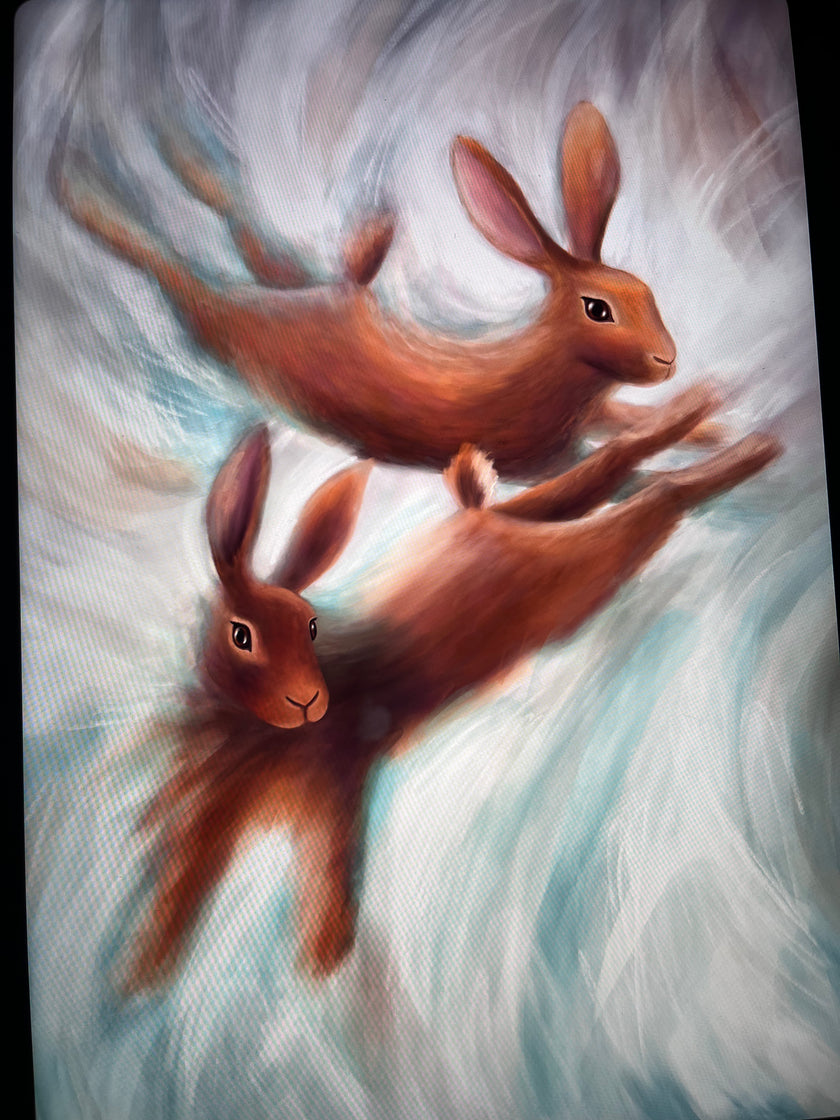 Flying Bunnies | Art Print