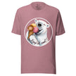 Rosewood tee on a bodyform featuring a cute polar bear holding three scoops of ice cream, mouth open and tongue showing in a happy expression